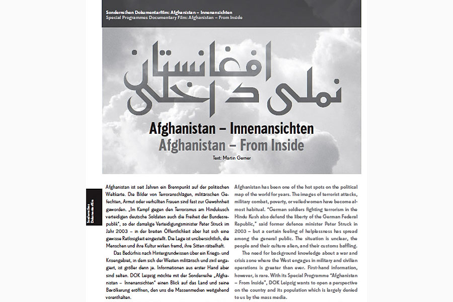 Afghanistan From Inside | DOK Leipzig (PDF)