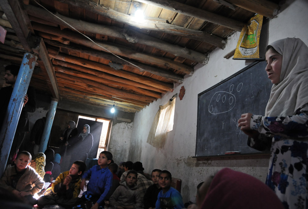 schooling in a Kabul masjid